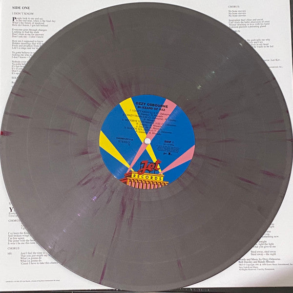 Ozzy Osbourne – Blizzard of Ozz - Silver With Red Swirl